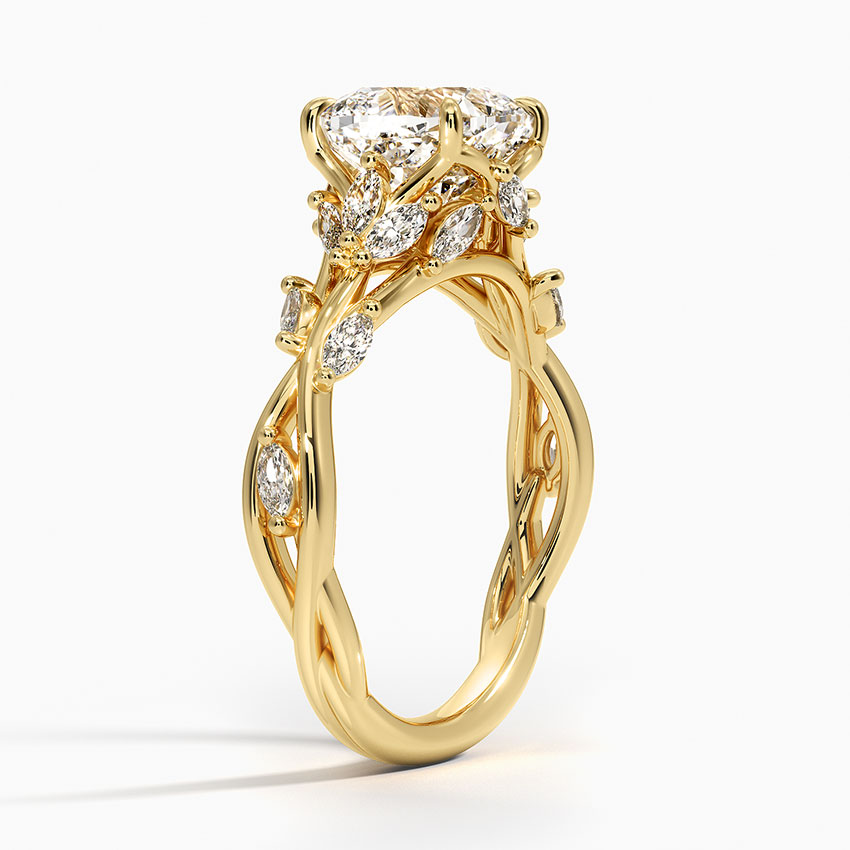 Hearty Cathedral Engagement Ring with Eternity Band NCH1505 2